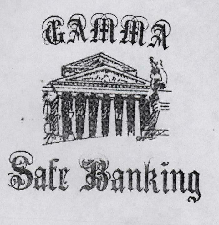 Gamma Sale Banking (special Form Of Writing With Label) Device mark 1581311 Trademark
