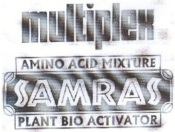 Multiplex Amino Acid Mixture Samras Plant Bio Activator Device mark 2068520 Trademark