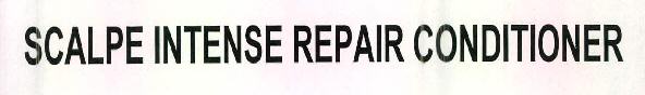 Scalpe Intense Repair Conditioner Device mark 2617739 Trademark