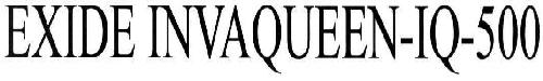Exide Invaqueen-iq-500 Device mark 2236980 Trademark