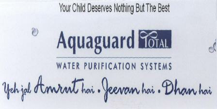Aquaguard Total With Label Device mark 1746137 Trademark