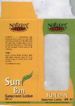 Sun Ban Device mark 1834217 Trademark