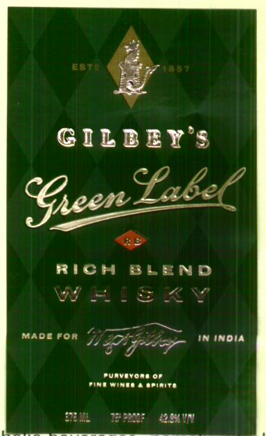 Gilbeys Green Label (label) Device mark 660637 Trademark