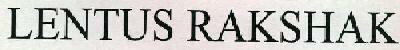 Lentus Rakshak Device mark 2330326 Trademark