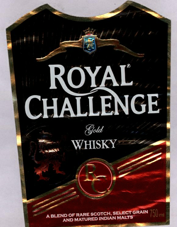 Royal Challenge (label) Device mark 1785056 Trademark