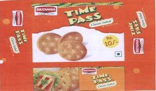 Britannia Time Pass (device Of Bisuit) Device mark 1770146 Trademark