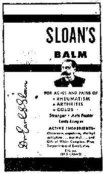Sloans Balm Device mark 131521 Trademark