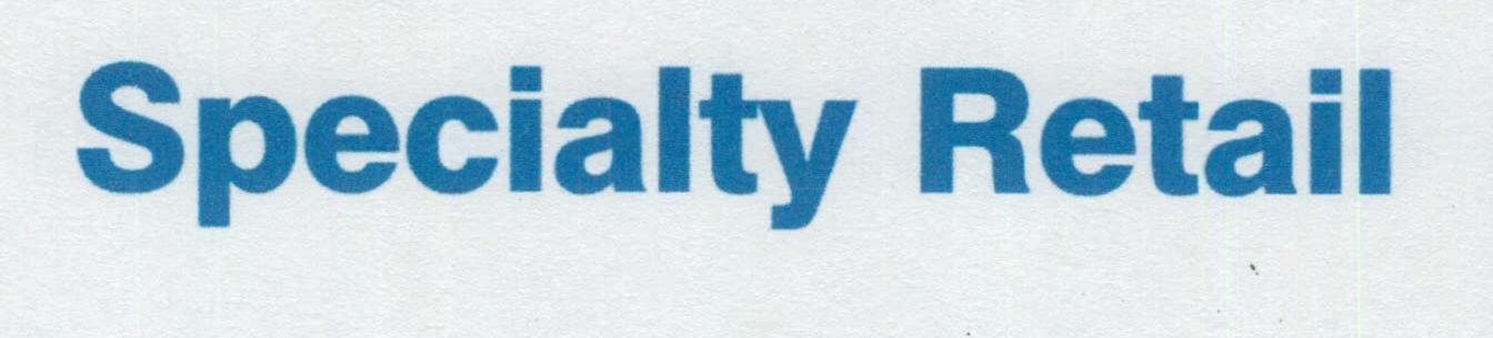 Specialty Retail (letter Written In Special Form) Device mark 1466238 Trademark