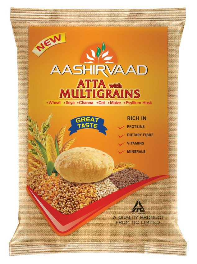 Aashirvaad Atta With Multigrains (colour Label) Device mark 2160766 Trademark