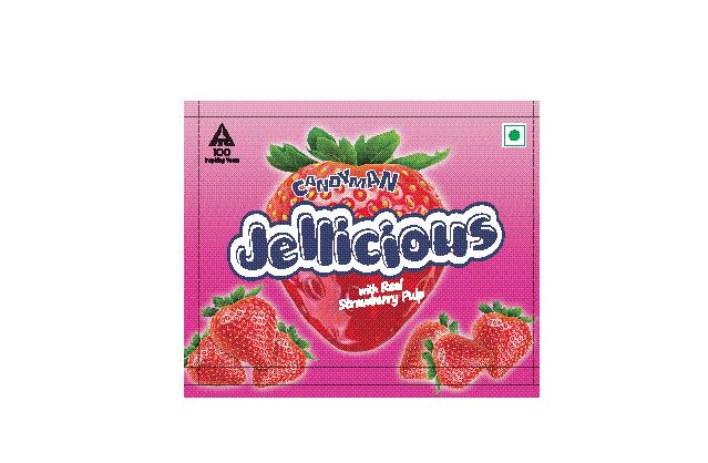 Candyman Jellicious Strawberry Jar Device mark 2599954 Trademark