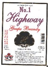 No.1 Highway, Grape Brandy Device mark 1772396 Trademark