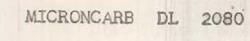 Microncarb Dl 2080 Device mark 706929 Trademark