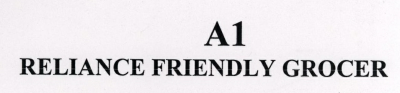 A1 Reliance Friendly Grocer Device mark 1450839 Trademark
