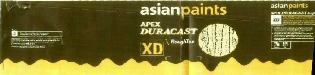 Asian Paints Apex Duracast (label) Device mark 1590637 Trademark