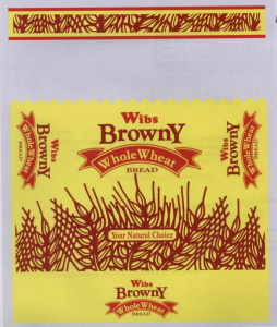 Wibs Browny Whole Wheat Bread Device mark 2036658 Trademark