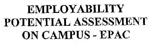 Employabilty Potential Assessment On Csmpus - Epac Device mark 1925973 Trademark