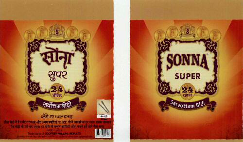 Sonna Super 24 Carat Device mark 1965380 Trademark
