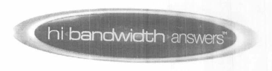 Hi Bandwidth Answers(label) Device mark 1022872 Trademark