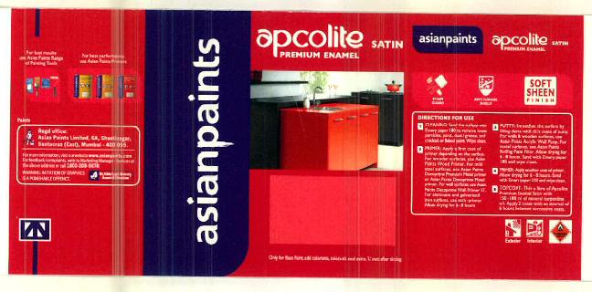 Asianpaints Apcolite Premium Enamel Device mark 2879936 Trademark