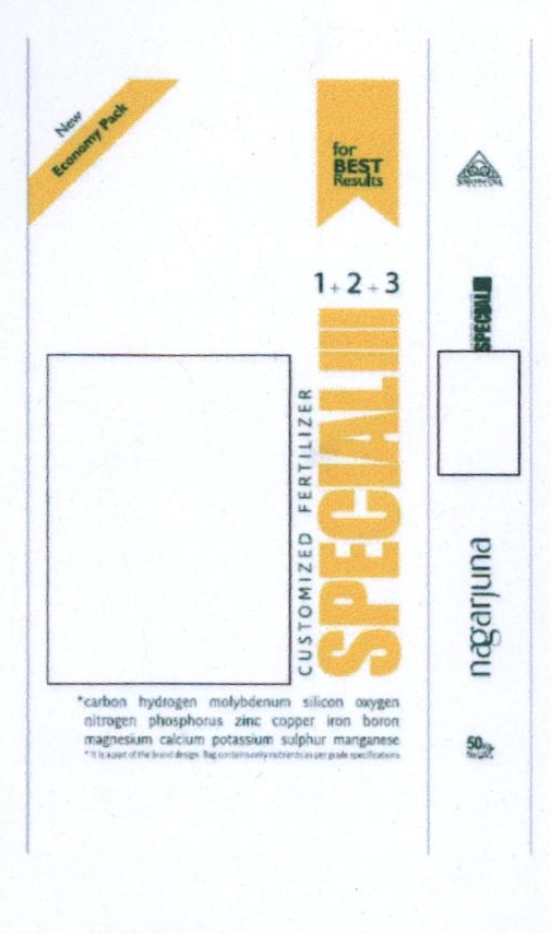 Nagarjuna Customized Fertilizer Special1+2+3 Device mark 2338128 Trademark