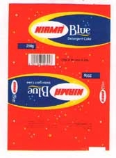 Nirma Detergent Cake (red & Blue) Device mark 2091593 Trademark