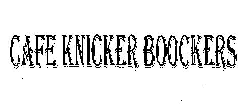 Cafe Kniker Boockers With Device Device mark 2123357 Trademark
