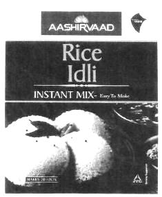 Aashirvaad, Rice Idli (label) Device mark 1375866 Trademark