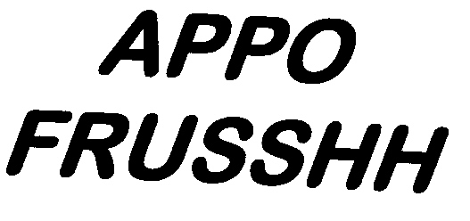 Appo Frusshh Device mark 1663937 Trademark