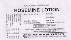 Rosemine Lotion Device mark 1068173 Trademark