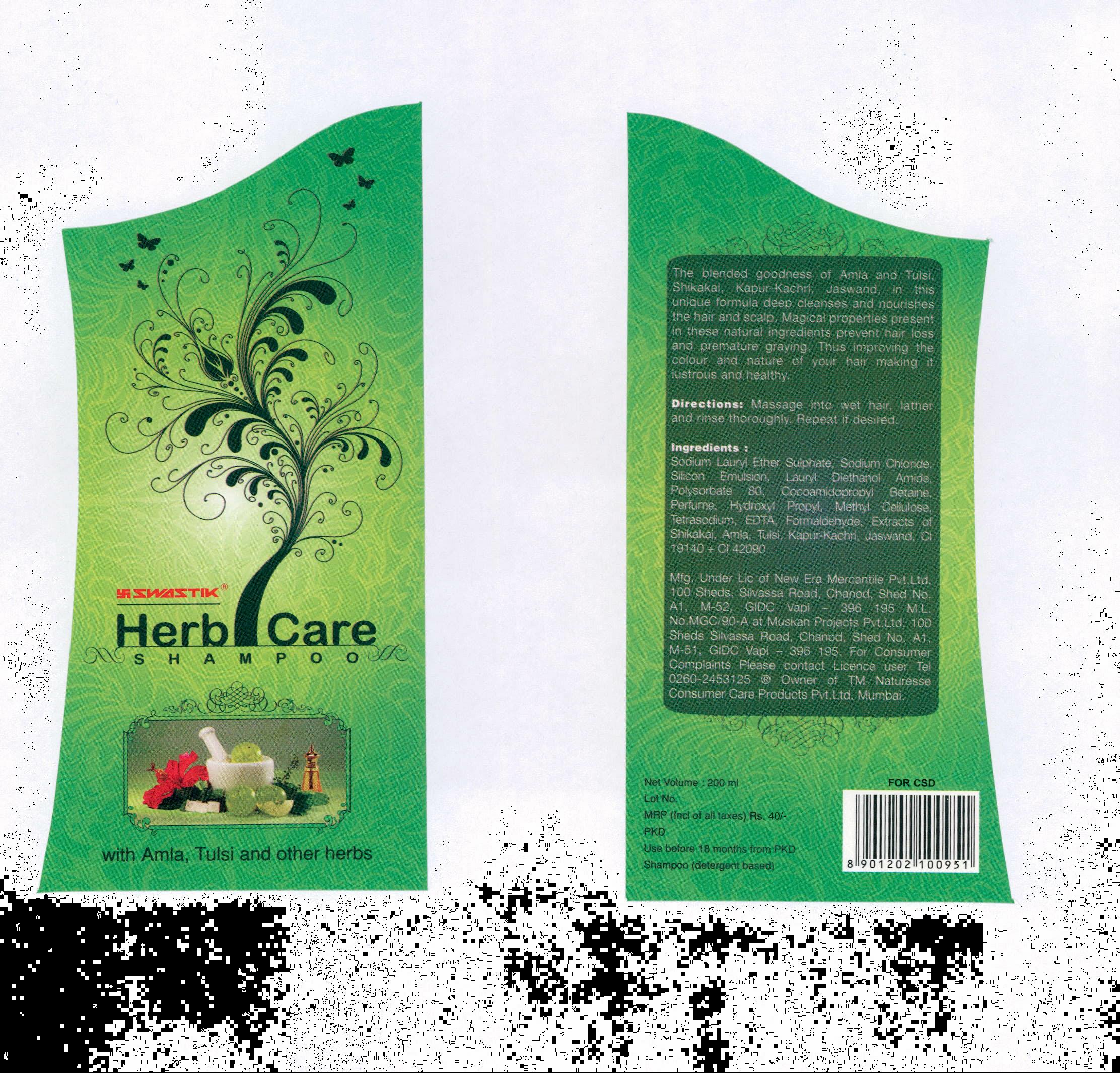 Swastik Herb Care (label) Device mark 1996471 Trademark
