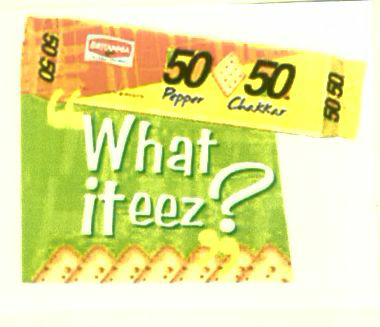 What It Eez? ( Device Of Biscuits) (label) Device mark 1446876 Trademark