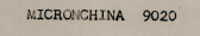 Micronchina 9020 Device mark 706935 Trademark
