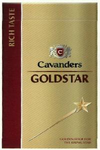 Cavanders Goldstar (label) Device mark 2650018 Trademark