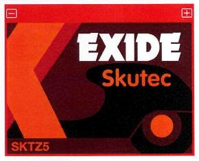 Exide Skutec (label) Device mark 2712579 Trademark