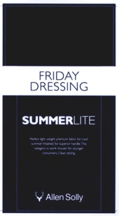 Friday Dressing Summerlite Allen Solly Device mark 2244943 Trademark