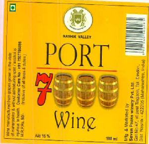 Nashik Valley Port 7000 Wine Device mark 2857908 Trademark