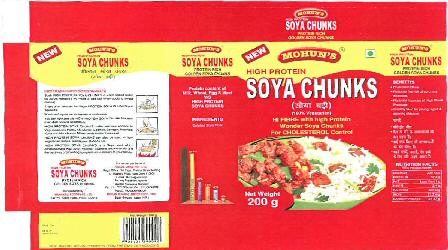 Soya Chunks (label) Device mark 2305624 Trademark