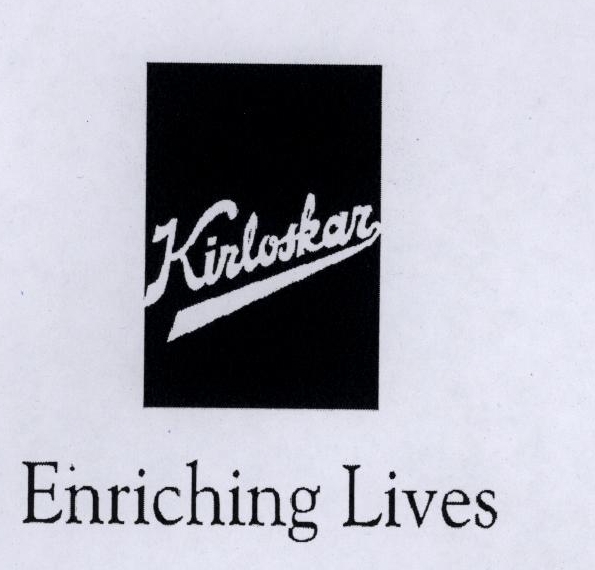 Kirloskar Enriching Lives (label) Device mark 1783538 Trademark