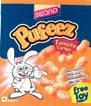 Bikano Pufeez (label) Device mark 2346805 Trademark