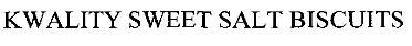 Kwality Sweet Salt Biscuits Device mark 1619320 Trademark