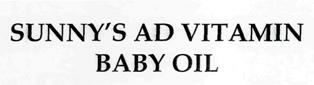 Sunny's Ad Vitamin Baby Oil Device mark 2707357 Trademark