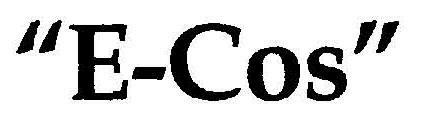 'e-cos' Device mark 1915724 Trademark