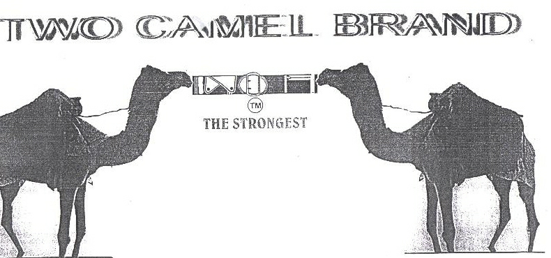 Two Camel Brand The Strongest Device mark 1655434 Trademark