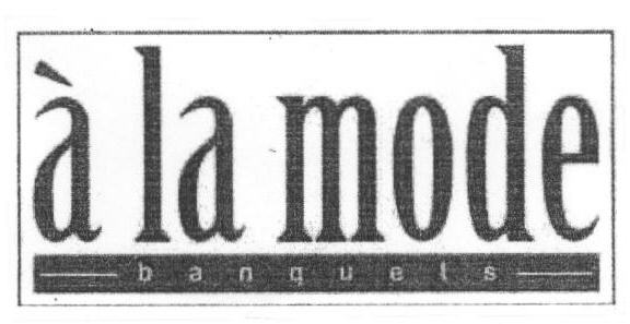 A La Mode (label) Device mark 1641889 Trademark