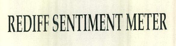 Rediff Sentiment Meter Device mark 2454519 Trademark