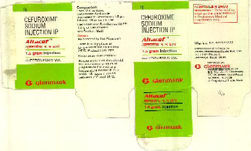 Altacef 1.5 Grams Injection (label) Device mark 2744724 Trademark