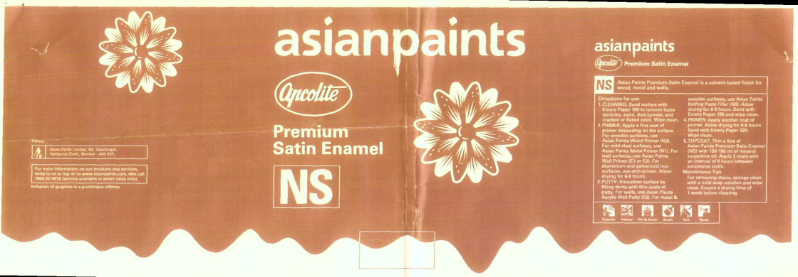 Asian Paints (label) Device mark 1609255 Trademark