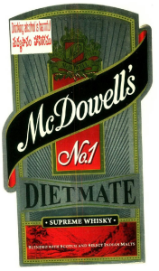 Mcdowell's No.1 Dietmate Supreme Whisky Device mark 2754814 Trademark