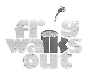 Frog Walks Out (device) Device mark 2760196 Trademark