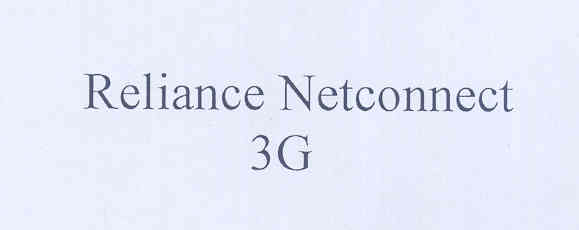 Reliance Netconnect 3g (label) Device mark 1773498 Trademark